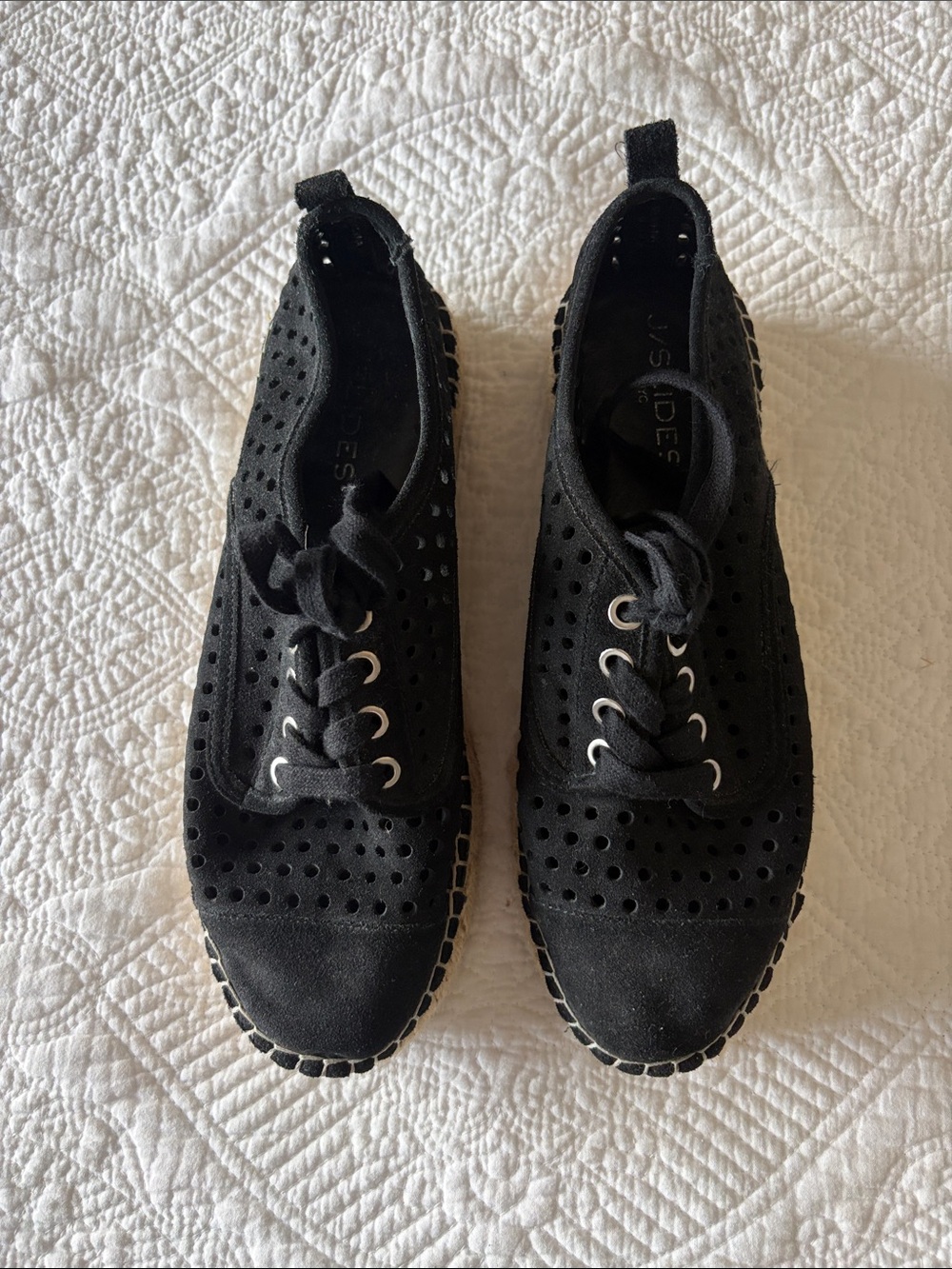 J Slides Suede Espadrilles